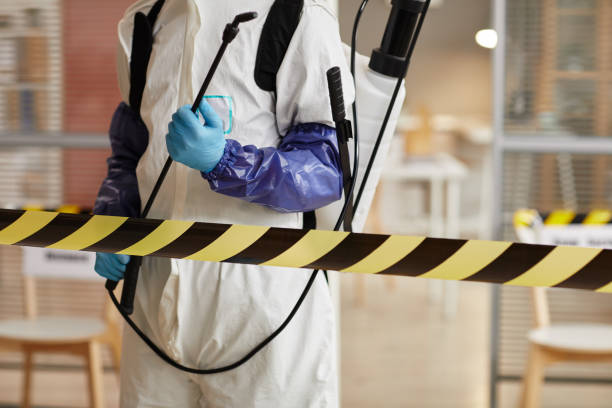 Professional Biohazard Cleanup technician working in Lenzburg, IL